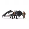 DreamWorks Dragons, Jak wytresować smoka, Szczerbatek i Czkawka, figurki akcji wiking duet, zabawki dla chłopców od 4 lat