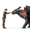 DreamWorks Dragons, Jak wytresować smoka, Szczerbatek i Czkawka, figurki akcji wiking duet, zabawki dla chłopców od 4 lat