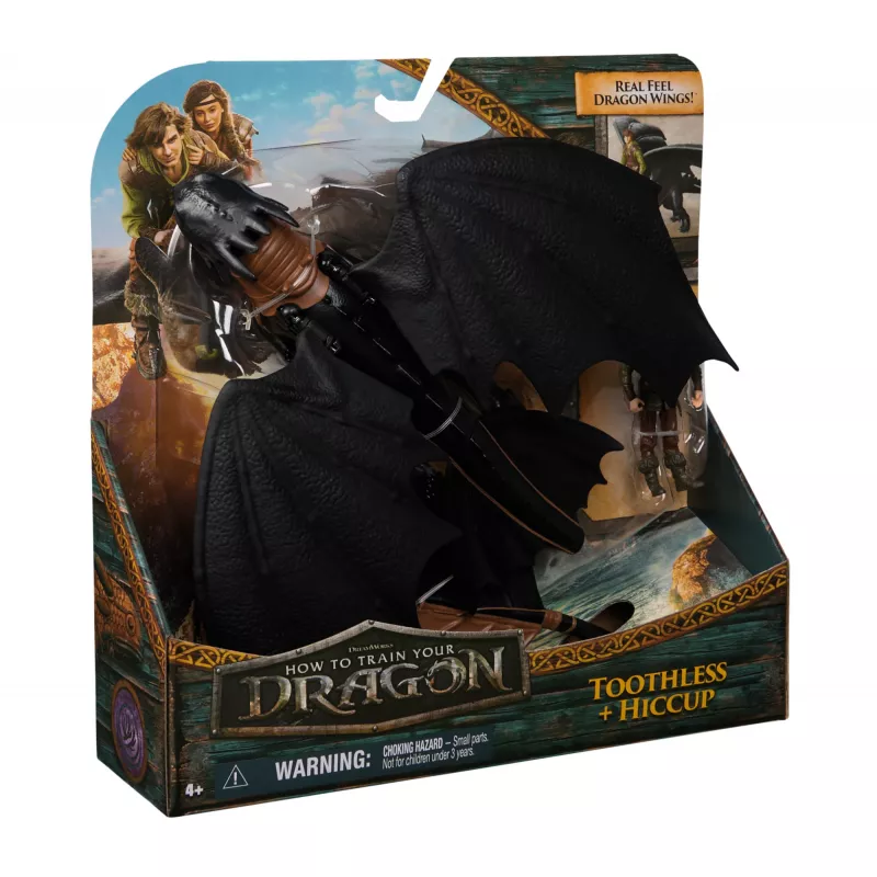 DreamWorks Dragons, Jak wytresować smoka, Szczerbatek i Czkawka, figurki akcji wiking duet, zabawki dla chłopców od 4 lat