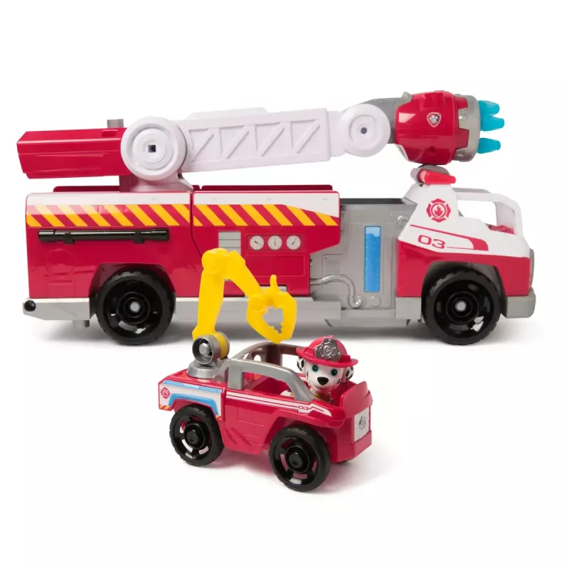 Wóz strażacki PAW Patrol Rapid Reload Fire Truck z figurką Marshalla (uszkodzone opakowanie)