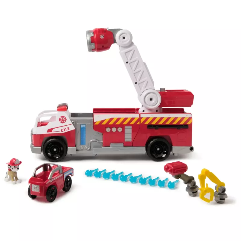 Wóz strażacki PAW Patrol Rapid Reload Fire Truck z figurką Marshalla (uszkodzone opakowanie)