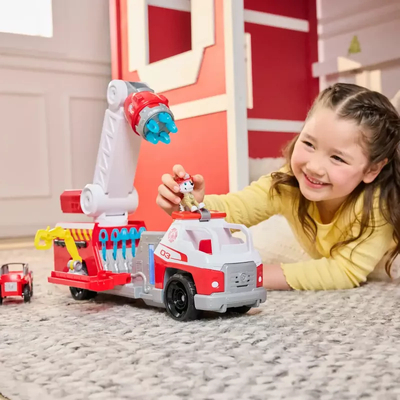 Wóz strażacki PAW Patrol Rapid Reload Fire Truck z figurką Marshalla (uszkodzone opakowanie)