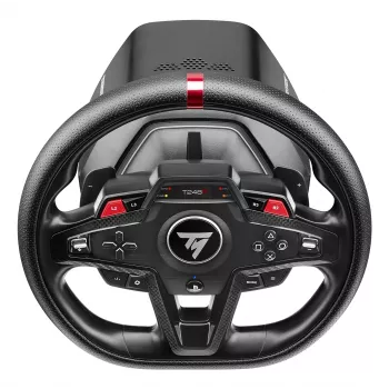 Kierownica i pedały Thrustmaster T248R Czarny — USB, napęd hybrydowy, force feedback, ekran LCD, skórzana kierownica