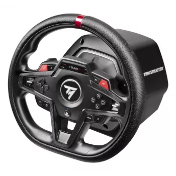 Kierownica i pedały Thrustmaster T248R Czarny — USB, napęd hybrydowy, force feedback, ekran LCD, skórzana kierownica