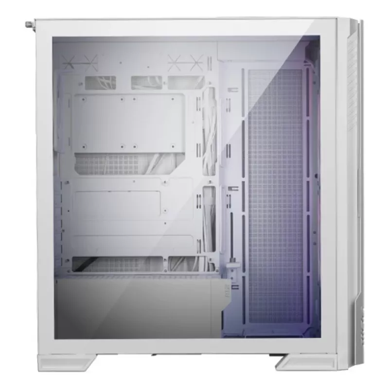Obudowa PC MSI MPG VELOX 300R AIRFLOW PZ Midi Tower Biała — ATX/EATX/MicroATX/Mini-ITX, 1×3,5 cala, 4×2,5 cala, 2×USB 3.2 Gen1, boczne okno