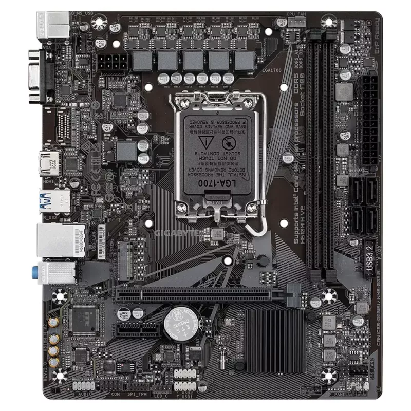 Płyta główna GIGABYTE H610M H V2, Intel H610, LGA 1700, Micro ATX