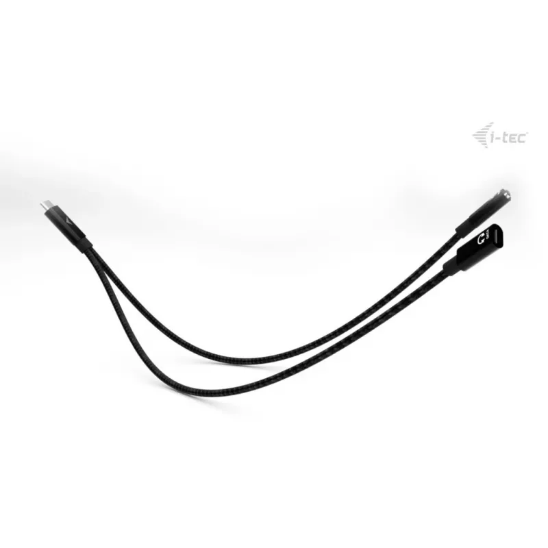 i-tec USB-C kabel Splitter Audio/Data + Power Delivery 100W