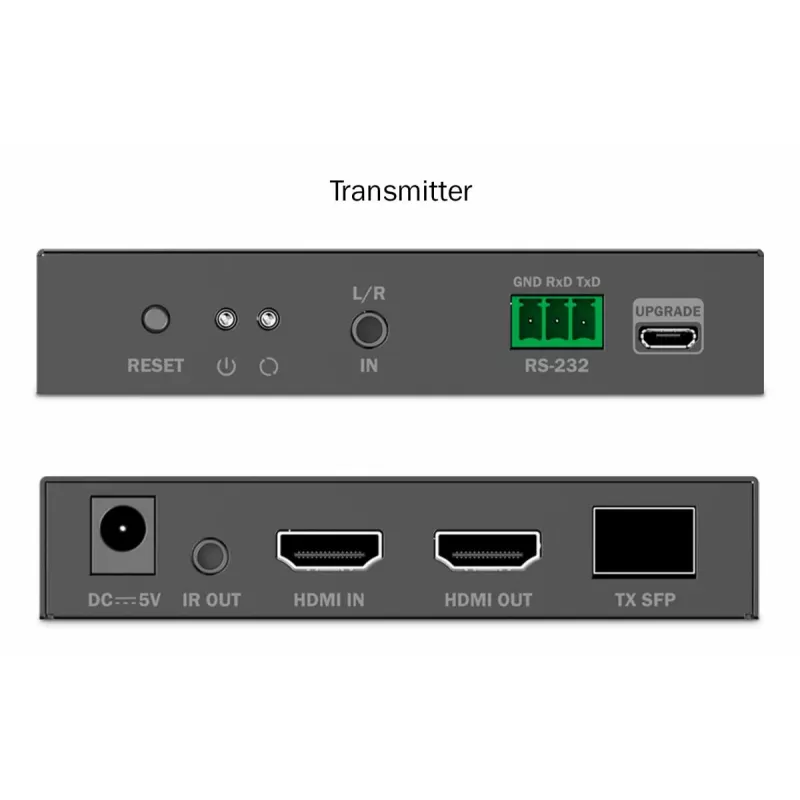 DIGITUS HDMI Fiber Extender Set - 4K/60Hz, 40 km/300m Czarny