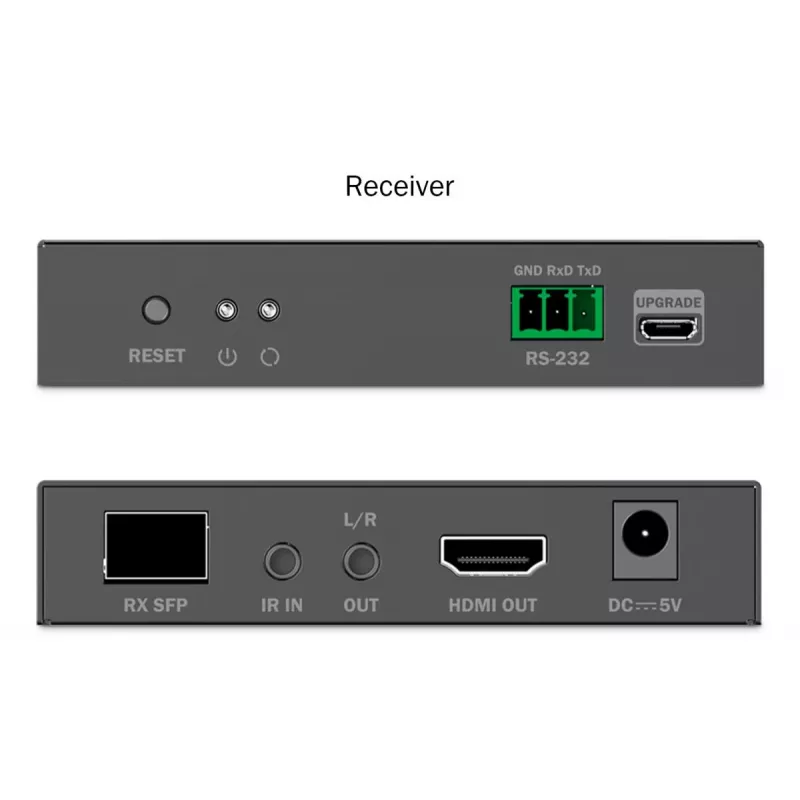DIGITUS HDMI Fiber Extender Set - 4K/60Hz, 40 km/300m Czarny