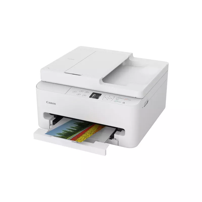 Wielofunkcyjna drukarka atramentowa Canon PIXMA TS7550i — A4, 1200×1200 DPI, Wi‑Fi, skanowanie/kopiowanie w kolorze, drukowanie dwustronne (Biała)