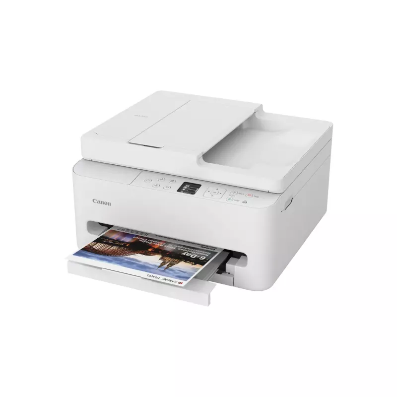 Wielofunkcyjna drukarka atramentowa Canon PIXMA TS7550i — A4, 1200×1200 DPI, Wi‑Fi, skanowanie/kopiowanie w kolorze, drukowanie dwustronne (Biała)