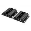 Zestaw przedłużacza HDMI IP DIGITUS - 4K/60Hz 120/200 m, PoE, One-to-Many, CAT, czarny