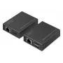 Zestaw przedłużacza KVM DIGITUS HDMI - 4K/30Hz 40/70m PoC CAT czarny