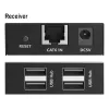 DIGITUS Przedłużacz USB - USB 2.0 4x porty USB-A 150m Do użytku z kablem CAT6 (lub wyższym)