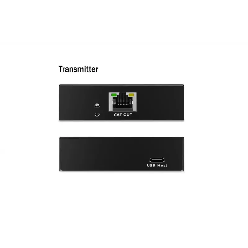 Przedłużacz USB 3.2 Gen1 CAT DIGITUS DA-73121 — 5 Gb/s, 4 porty (3× USB-A, 1× USB-C), 100 m, zasilany prądem stałym