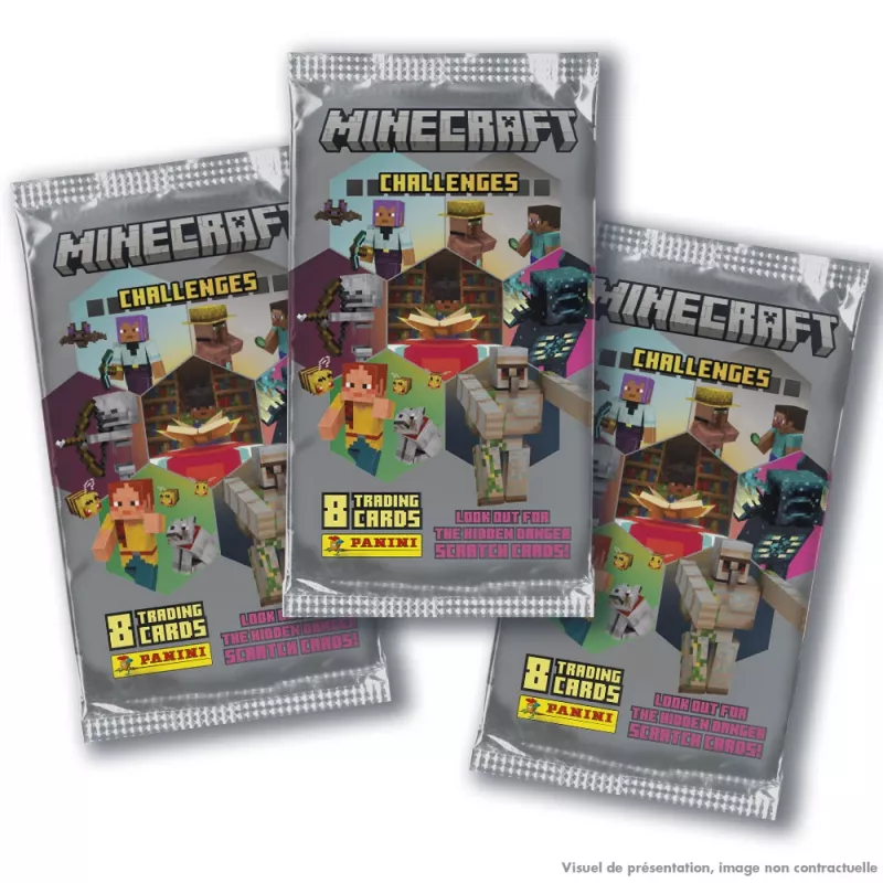 Panini Minecraft karty kolekcjonerskie saszetki display, 18 szt.