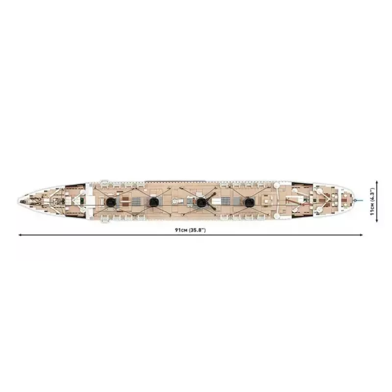Zestaw konstrukcyjny Cobi R.M.S. Titanic, model, 3260 plastikowych klocków (COBI-1686)