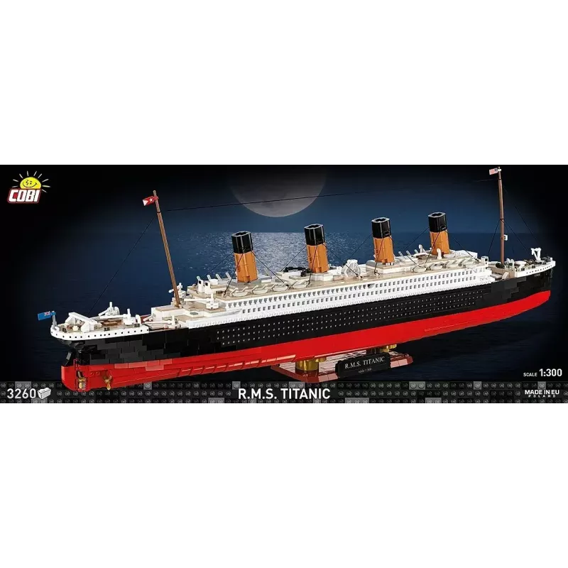 Zestaw konstrukcyjny Cobi R.M.S. Titanic, model, 3260 plastikowych klocków (COBI-1686)