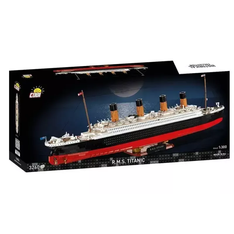 Zestaw konstrukcyjny Cobi R.M.S. Titanic, model, 3260 plastikowych klocków (COBI-1686)