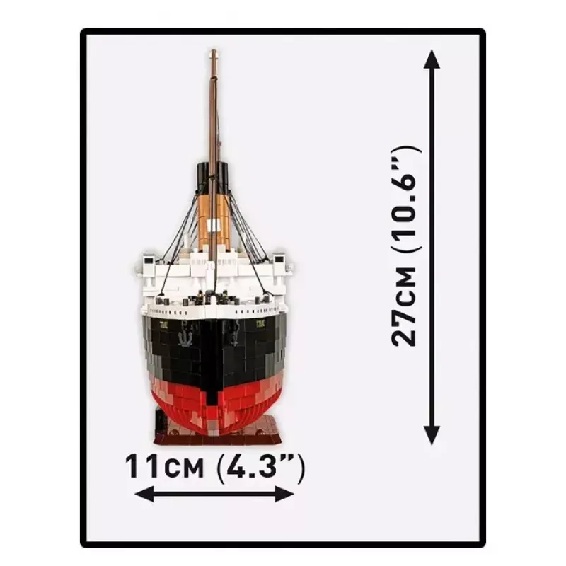 Zestaw konstrukcyjny Cobi R.M.S. Titanic, model, 3260 plastikowych klocków (COBI-1686)