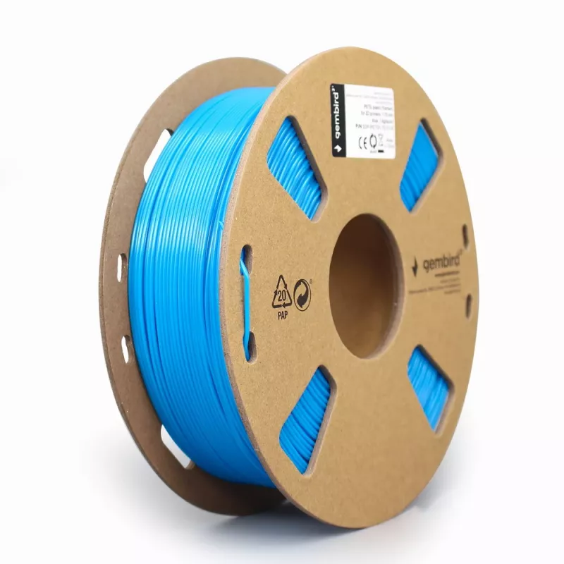 Materiał do druku 3D Gembird 3DP-PETG1.75-01-B politereftalan etylenu z glikolem PETG niebieski