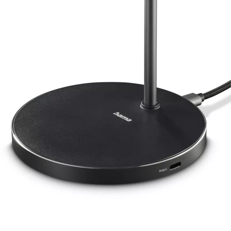 Hama 00201737 ładowarka do urządzeń mobilnych Słuchawki, Smartfon Czarny USB Ładowanie bezprzewodowe Szybkie ładowanie Wewnętrzna
