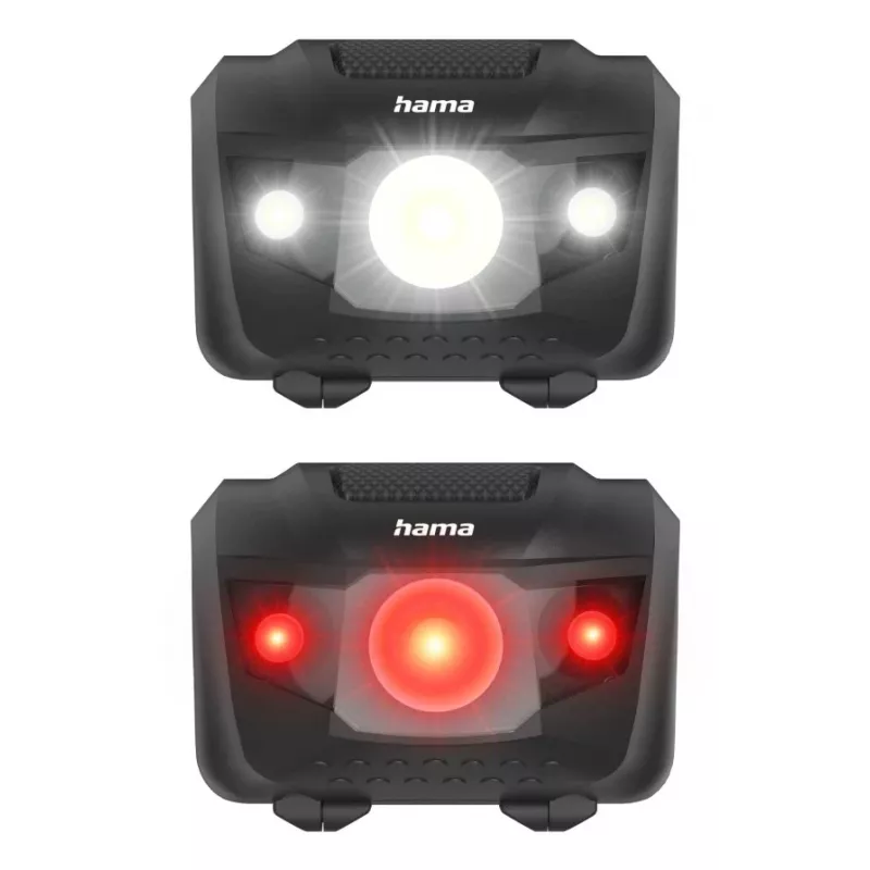 Hama HL200 Czarna, Niebieska, Żółta Latarka czołowa LED