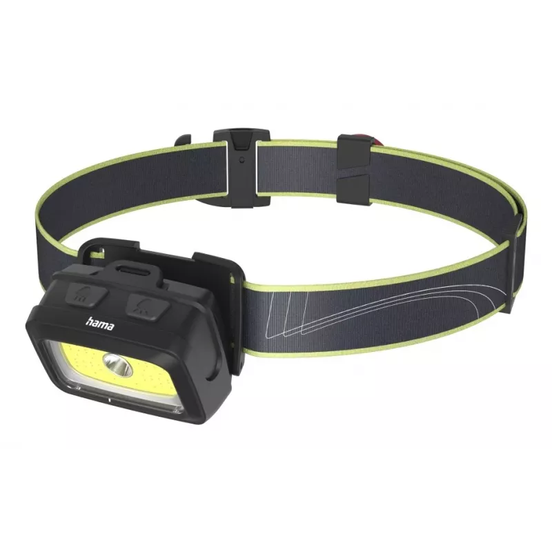 Lampa czołowa Hama HL350 Czarna, Niebieska, Żółta LED