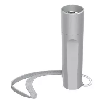 Latarka ręczna HAMA Lampa LED Flashlight 3 tryby świecenia – srebrna, 0,083 kg, kompaktowa latarka LED