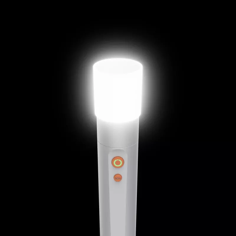 Latarka ręczna Hama FL350-C srebrna LED 3W USB do ładowania