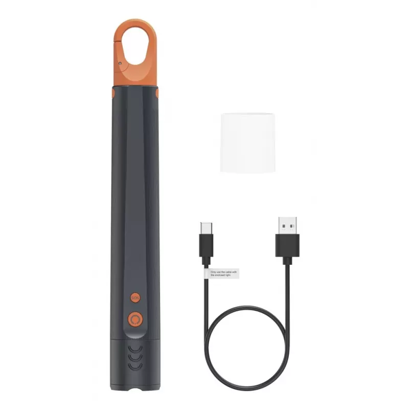 Rechargeable LED Flashlight HAMA FLX1200-C — aluminum, shockproof, 4 modes + SOS