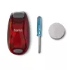 Lampa LED Hama SL-DUO Szaro-Czerwona Bateria CR2032 55mm 28mm 20mm