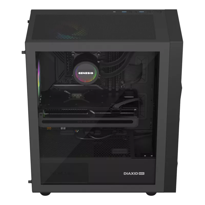 GENESIS NLG-2321 Układ chłodzenia komputera Procesor Chłodzenie cieczą typu All-in-one Czarny