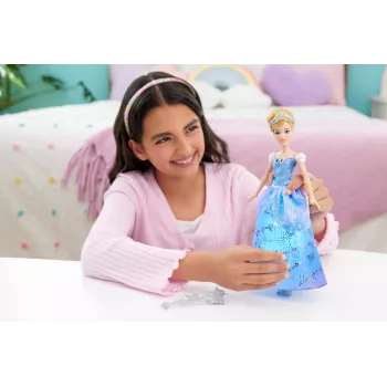 Disney Princess Enchanted Ballgown Kopciuszek Lalka Modowa ze Światłami i Dźwiękami, Inspirowana Filmem