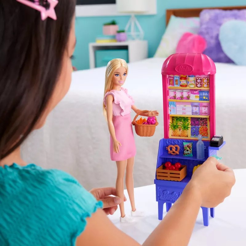 Barbie i Teresa Przepis na Przyjaźń Malibu na Targu Lalka i Zestaw z 11 Akcesoriami