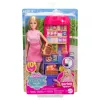 Barbie i Teresa Przepis na Przyjaźń Malibu na Targu Lalka i Zestaw z 11 Akcesoriami
