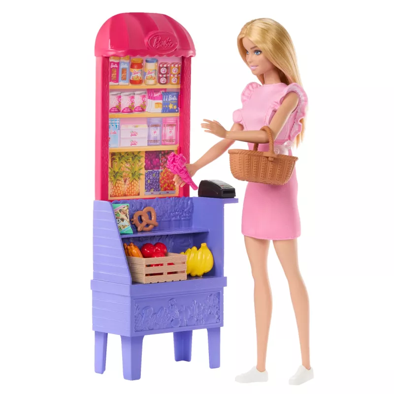 Barbie i Teresa Przepis na Przyjaźń Malibu na Targu Lalka i Zestaw z 11 Akcesoriami