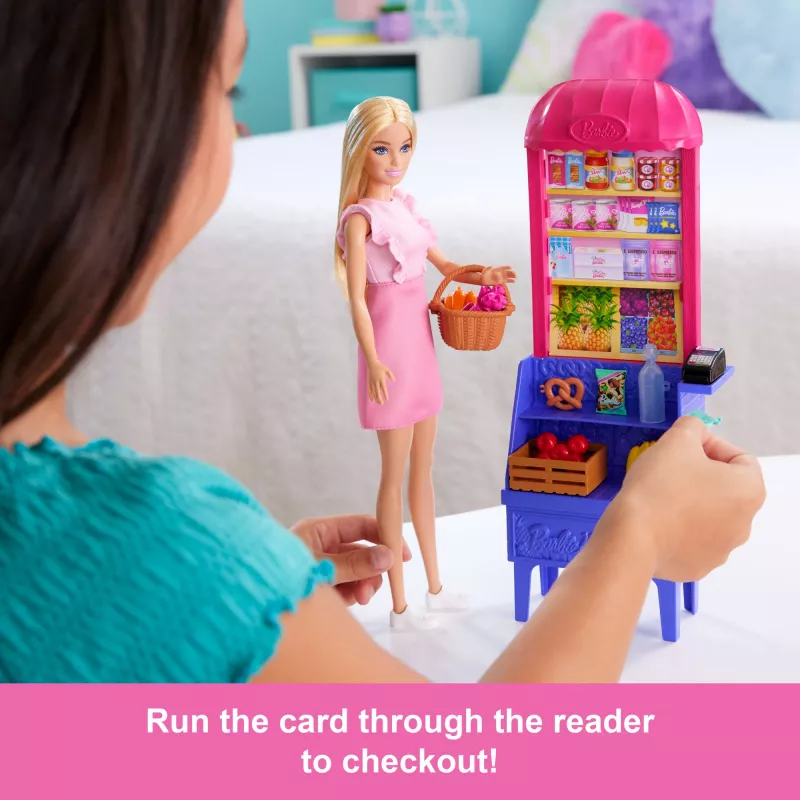 Barbie i Teresa Przepis na Przyjaźń Malibu na Targu Lalka i Zestaw z 11 Akcesoriami