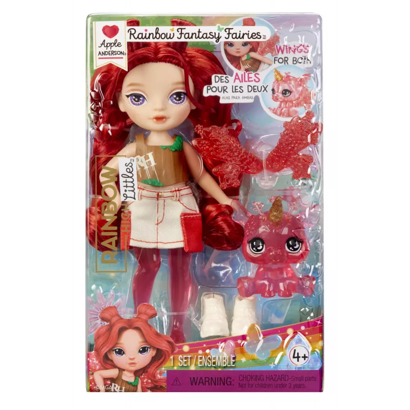 Rainbow High Littles lalka Rainbow Fantasy Fairies- Apple (czerwony)