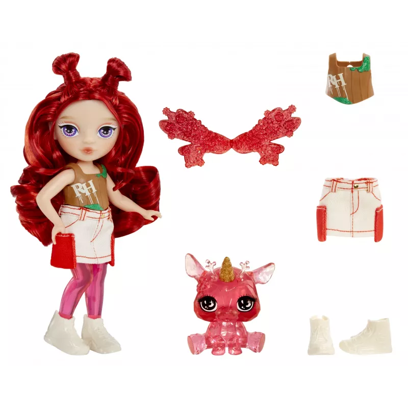 Rainbow High Littles lalka Rainbow Fantasy Fairies- Apple (czerwony)