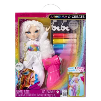 Rainbow High Air Brush & Create lalka modowa z zielonymi oczami, od 4 lat