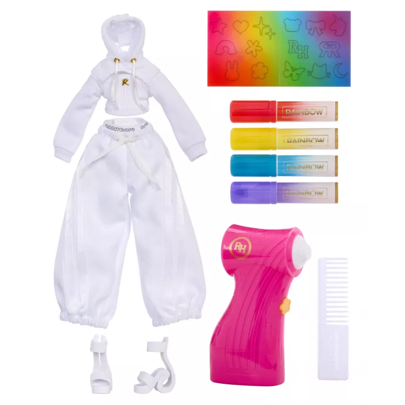 Rainbow High Air Brush & Create Lalki modowe – Zielone oczy