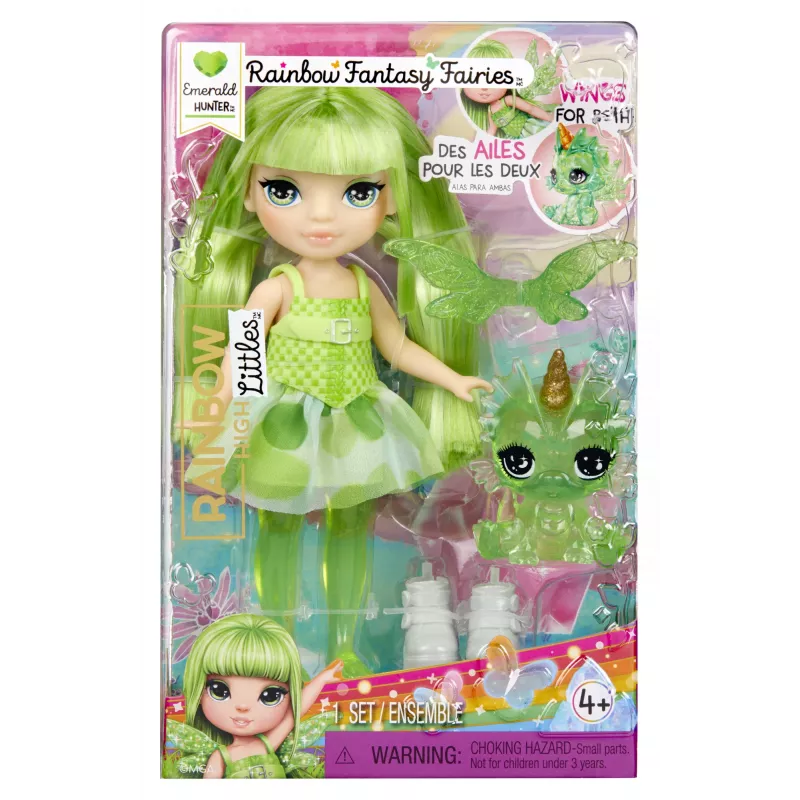 Rainbow High Littles Rainbow Fantasy Fairies Lalka- Emerald (Zielony)