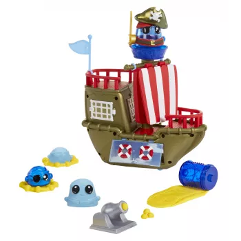 MGA Entertainment DohKins Pirate Ship Playset, Zestaw do modelowania z ciastoliny, Wielokolorowy, Dziecko, Chłopiec/Dziewczynka, od 3 lat, do 99 lat