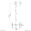 Uchwyt sufitowy Neomounts CL35-440BL16XL max 50 kg 37-70 cali