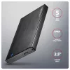Axagon EE25-XA6C Kompaktowa aluminiowa obudowa zewnętrzna USB-C 5 Gb/s – SATA 6G na dyski 2,5 inch SSD/HDD
