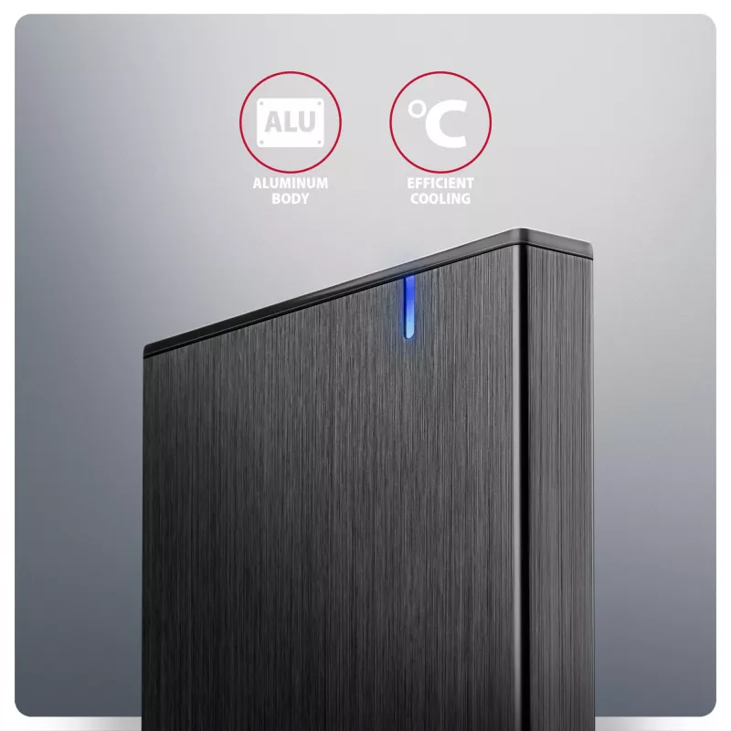 Axagon EE25-XA6C Kompaktowa aluminiowa obudowa zewnętrzna USB-C 5 Gb/s – SATA 6G na dyski 2,5 inch SSD/HDD