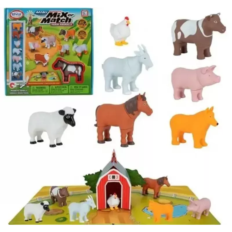 MALIK Magnetyczne zwierzątka mini zestaw 62333 — Farma, magnetyczne figurki dla maluchów