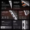 Axagon HMC-KB-CRL, hub USB 5 Gb/s z klawiaturą, HDMI 4K/60 Hz, 3x USB-A, SD/mSD, audio, PD100, układ cyrylica