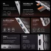 Axagon HMC-KB-NRD, Hub USB 5 Gb/s z klawiaturą, HDMI 4K/60Hz, 3x USB-A, SD/microSD, audio, PD100, układ nordycki